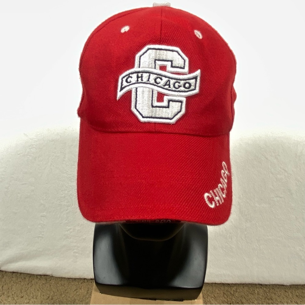 City Of Chicago Baseball Cap Hat Red White One Size Fits All - Picture 2 of 11